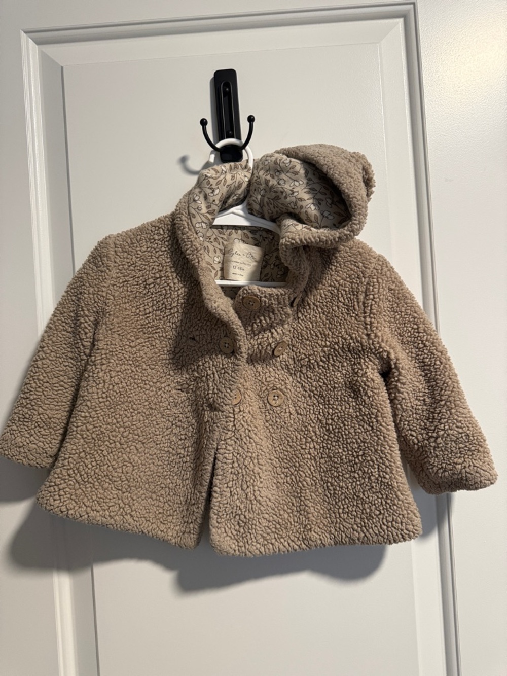 Rylee + Cru Taupe Sherpa Hooded Puffer Coat
12-18 months